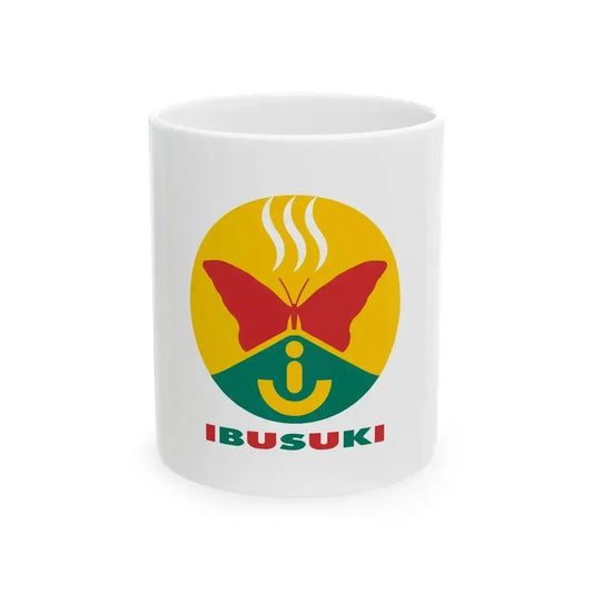 Flag of Ibusuki Kagoshima (Japan) White Coffee Mug 11oz - Go Mug Yourself