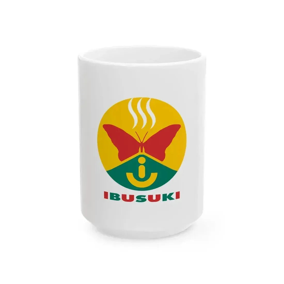 Flag of Ibusuki Kagoshima (Japan) White Coffee Mug 15oz - Go Mug Yourself