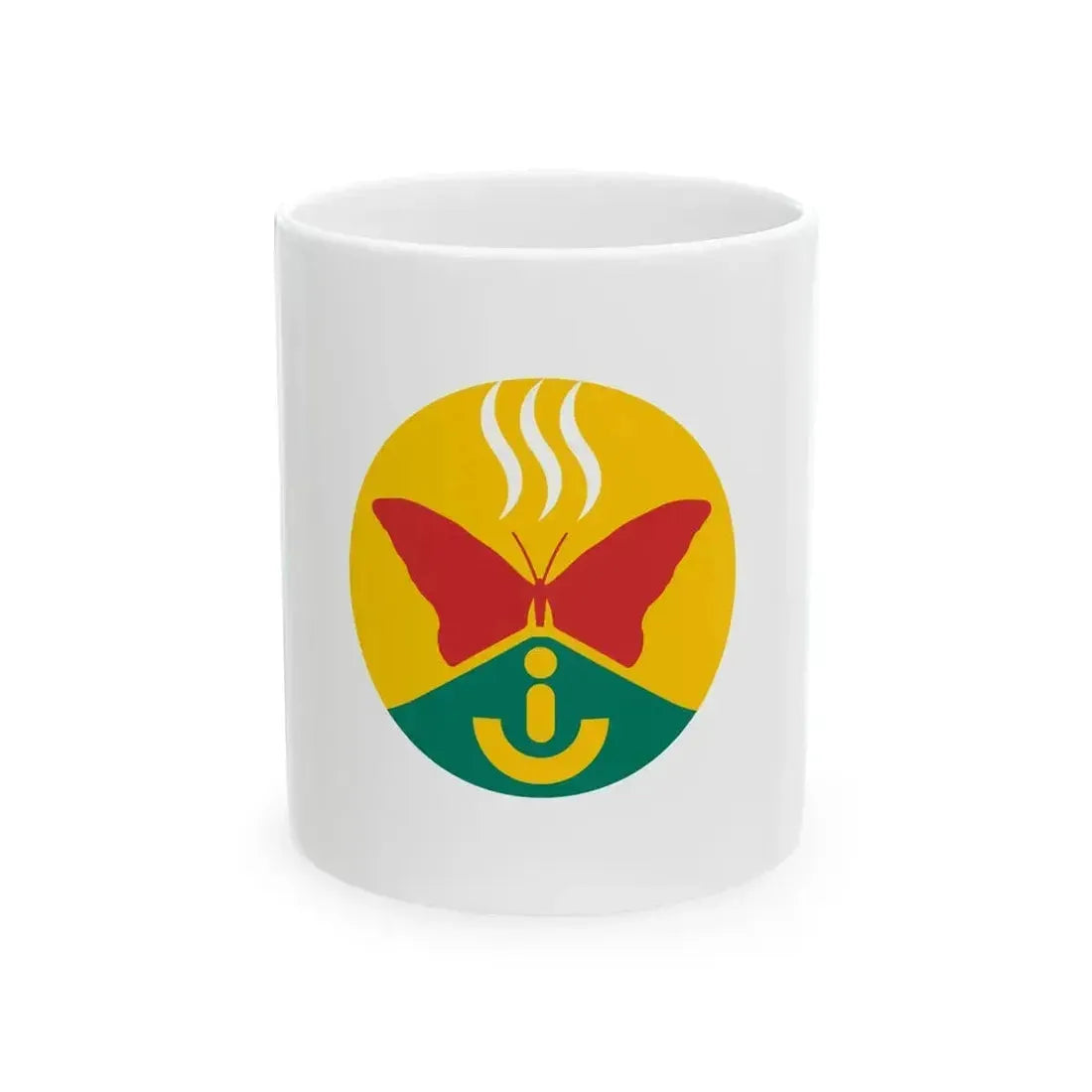 Flag of Ibusuki Kagoshima no text (Japan) White Coffee Mug 11oz - Go Mug Yourself