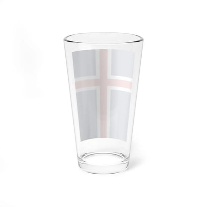 Flag of Iceland vertical (Iceland) Pint Glass 16oz - Go Mug Yourself