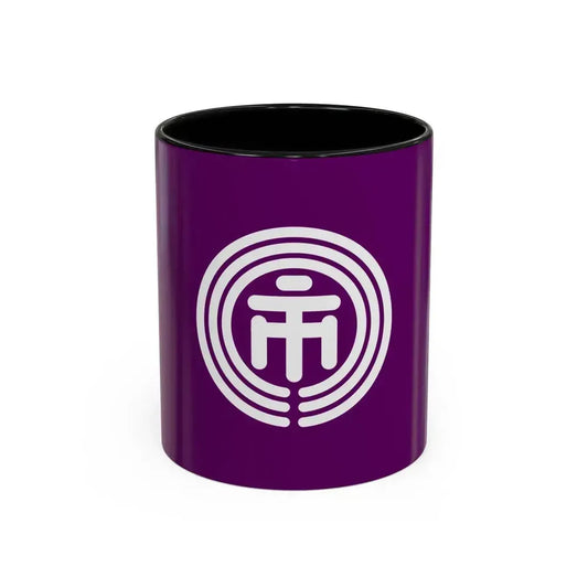 Flag of Ichikawa Chiba Japan - Accent Coffee Mug 11oz Black - Go Mug Yourself