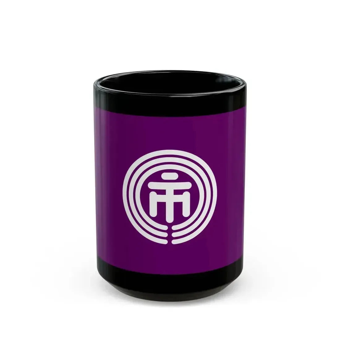 Flag of Ichikawa Chiba Japan - Black Coffee Mug 15oz - Go Mug Yourself