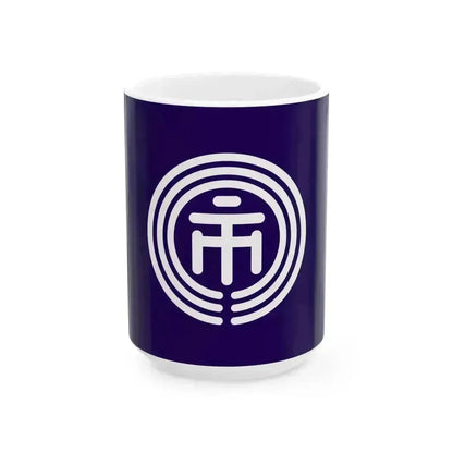 Flag of Ichikawa Chiba (Japan) White Coffee Mug 15oz - Go Mug Yourself