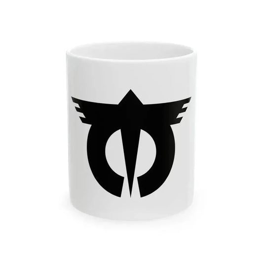 Flag of Ichiki Kagoshima 1960-2005 (Japan) White Coffee Mug 11oz - Go Mug Yourself