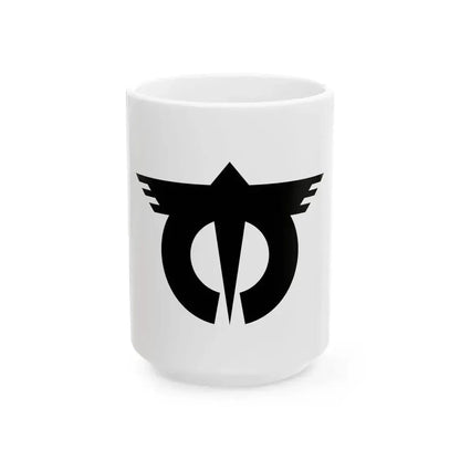 Flag of Ichiki Kagoshima 1960-2005 (Japan) White Coffee Mug 15oz - Go Mug Yourself