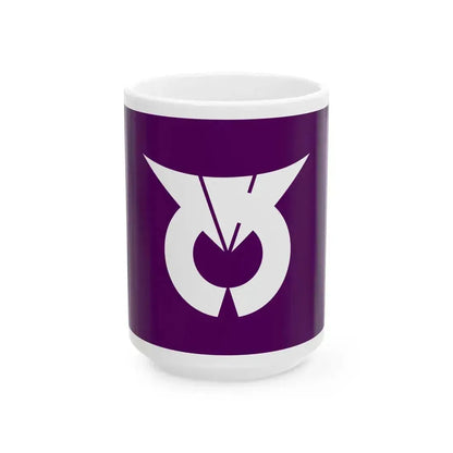 Flag of Ichinomiya Yamanashi 1966-2004 (Japan) White Coffee Mug 15oz - Go Mug Yourself