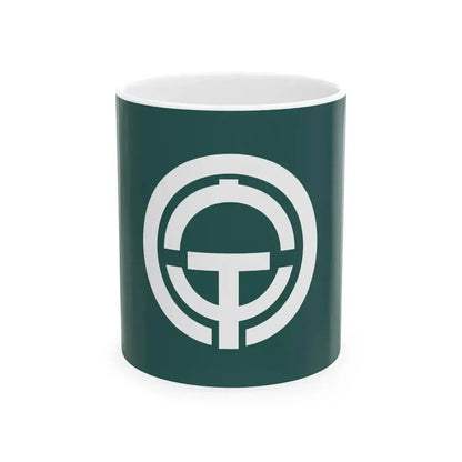 Flag of Ichiu Tokushima 1961-2005 (Japan) White Coffee Mug 11oz - Go Mug Yourself