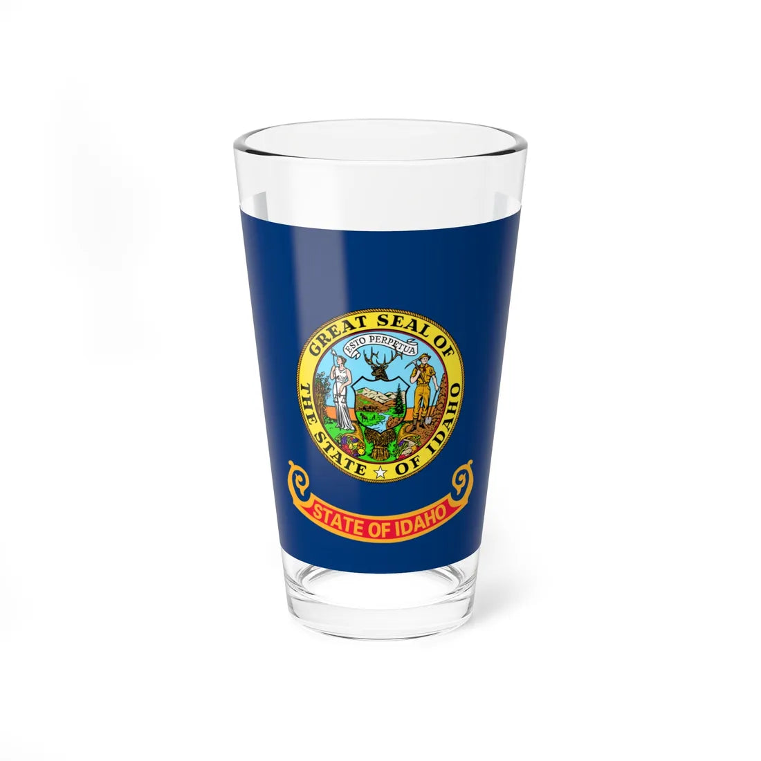 Flag of Idaho 3-2 (United States) Pint Glass 16oz 16oz - Go Mug Yourself