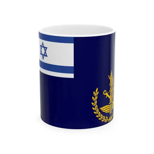 Flag of IDF Chief of Staff at Sea (Israel) White Coffee Mug 11oz - Go Mug Yourself