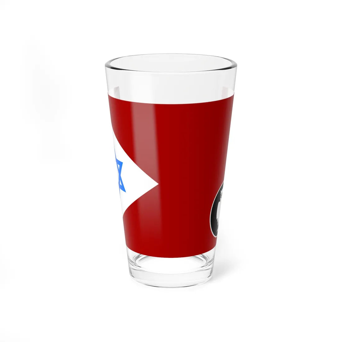 Flag of IDF Instruction Command (Israel) Pint Glass 16oz 16oz - Go Mug Yourself