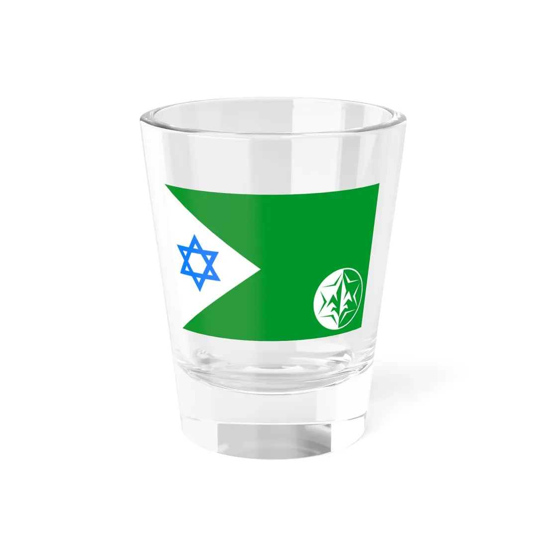 Flag of IDF Military Intelligence Directorate (Israel) Shot Glass 1.5oz 1.5oz - Go Mug Yourself