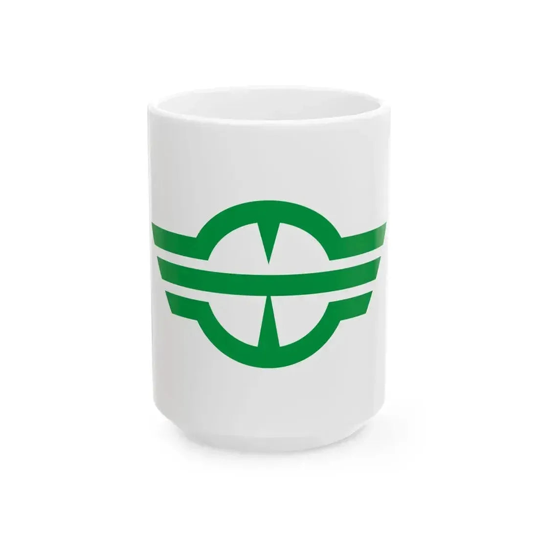 Flag of Ie Okinawa (Japan) White Coffee Mug 15oz - Go Mug Yourself