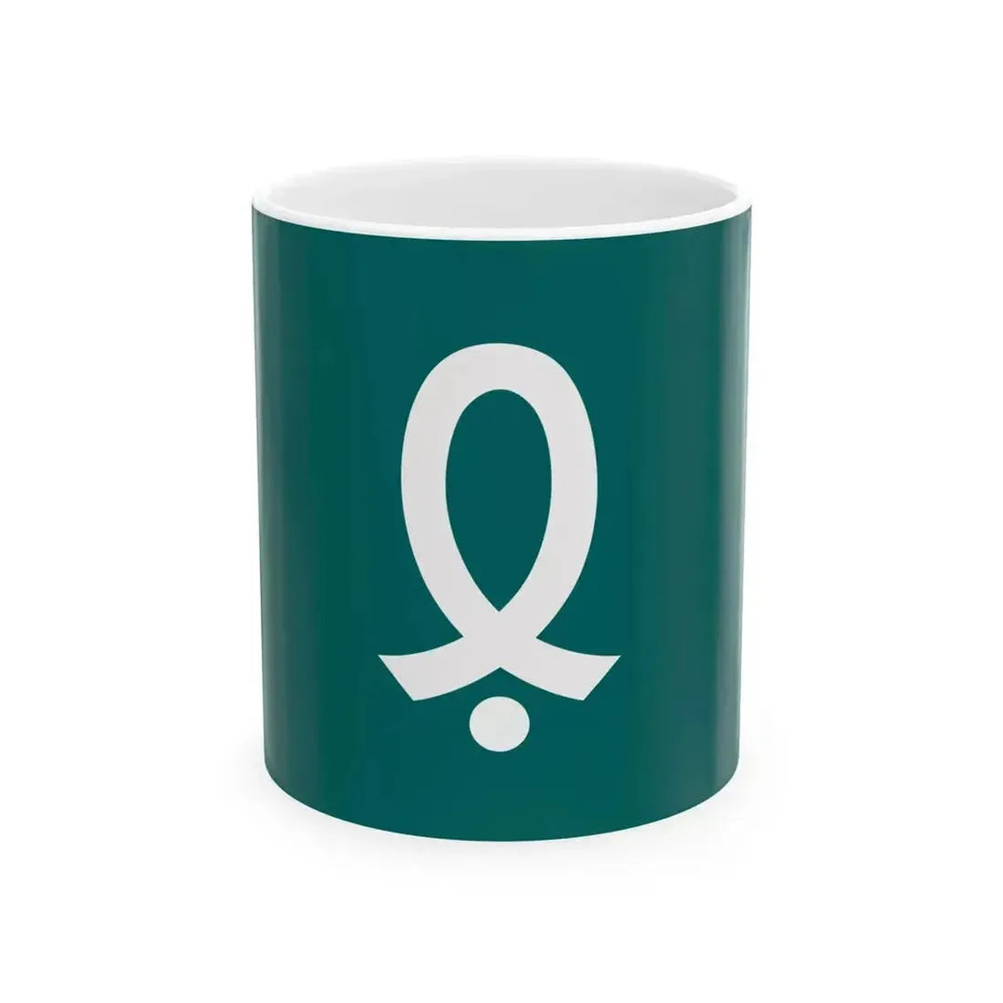 Flag of Ieshima Hyogo 1950-2006 (Japan) White Coffee Mug 11oz - Go Mug Yourself