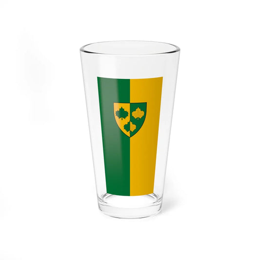 Flag of Iharos vertical (Hungary) Pint Glass 16oz 16oz - Go Mug Yourself