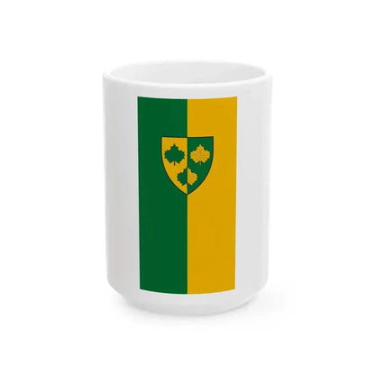 Flag of Iharos vertical (Hungary) White Coffee Mug 15oz - Go Mug Yourself