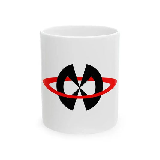 Flag of Iimori Nagasaki 1965-2005 (Japan) White Coffee Mug 11oz - Go Mug Yourself