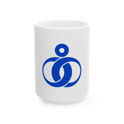 Flag of Iinan Shimane (Japan) White Coffee Mug 15oz - Go Mug Yourself