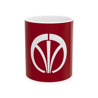 Flag of Iizuka Fukuoka (Japan) White Coffee Mug 11oz - Go Mug Yourself
