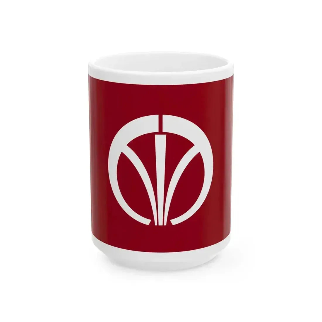 Flag of Iizuka Fukuoka (Japan) White Coffee Mug 15oz - Go Mug Yourself