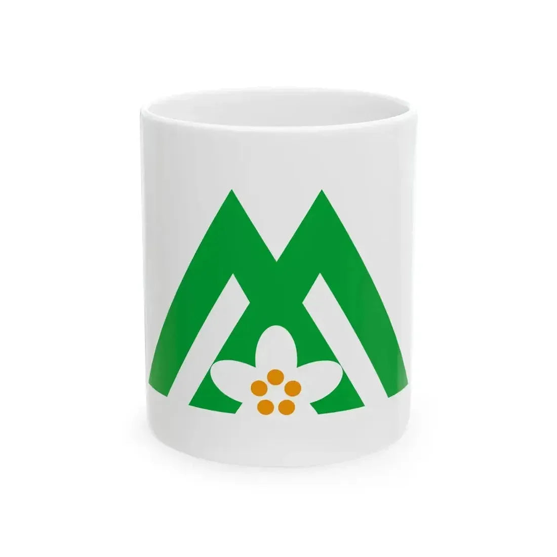 Flag of Iizuna Nagano (Japan) White Coffee Mug 11oz - Go Mug Yourself