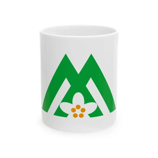 Flag of Iizuna Nagano (Japan) White Coffee Mug 11oz - Go Mug Yourself