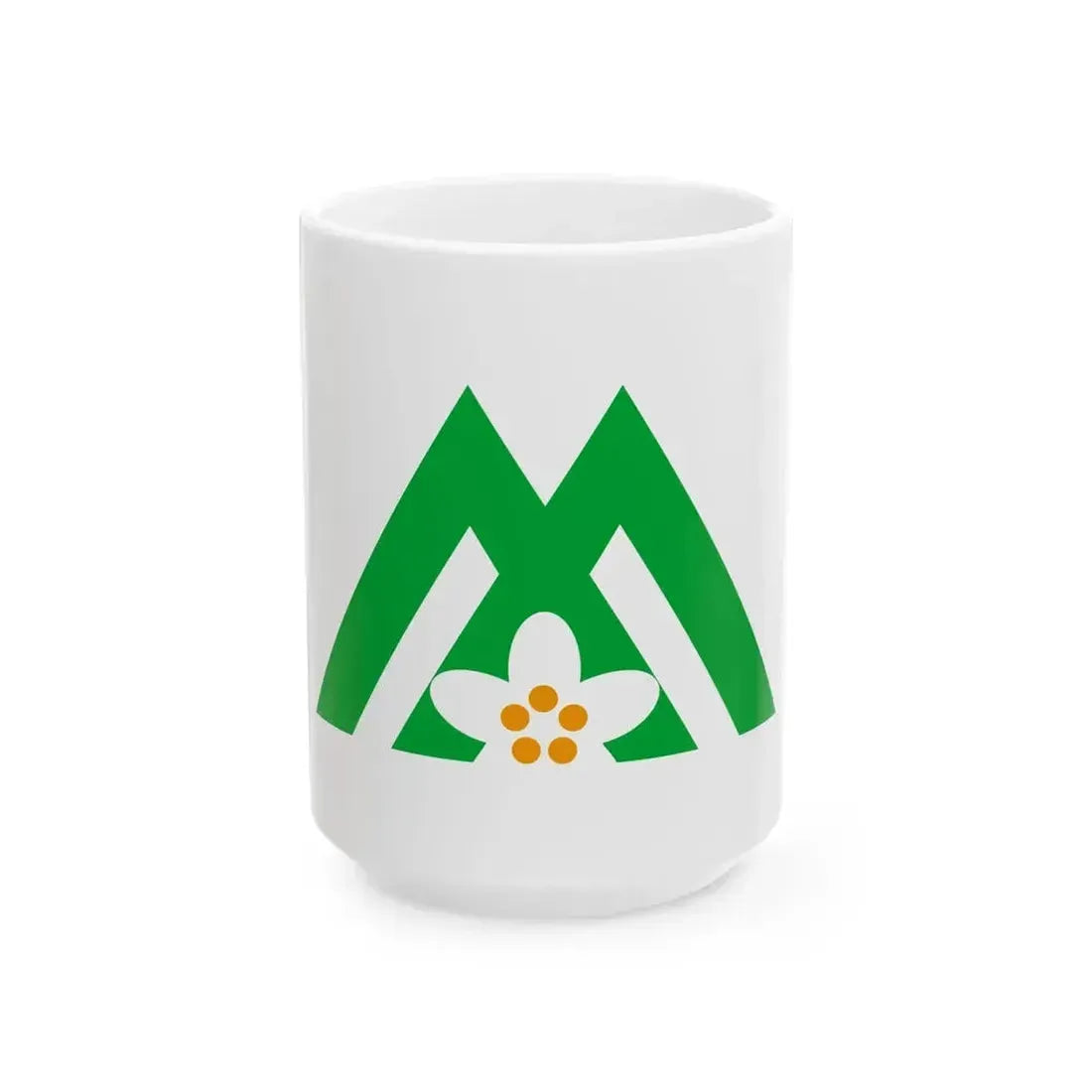 Flag of Iizuna Nagano (Japan) White Coffee Mug 15oz - Go Mug Yourself