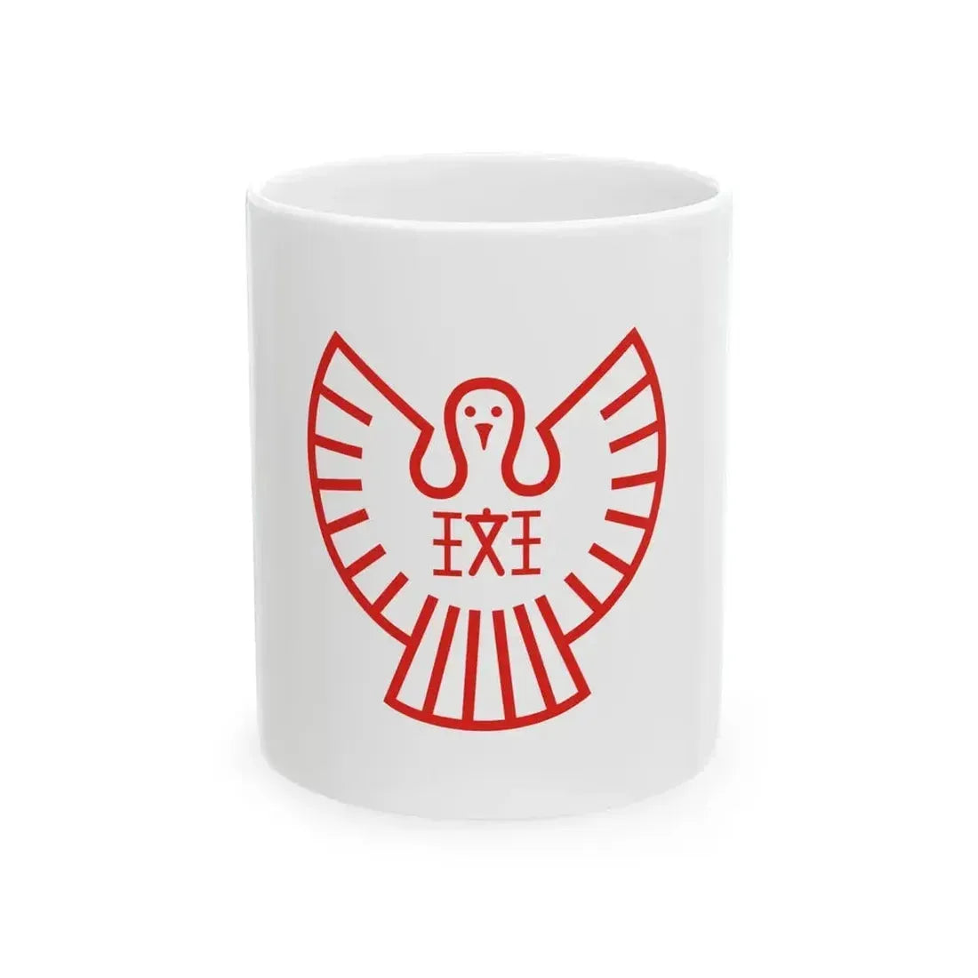 Flag of Ikaruga Nara (Japan) White Coffee Mug 11oz - Go Mug Yourself