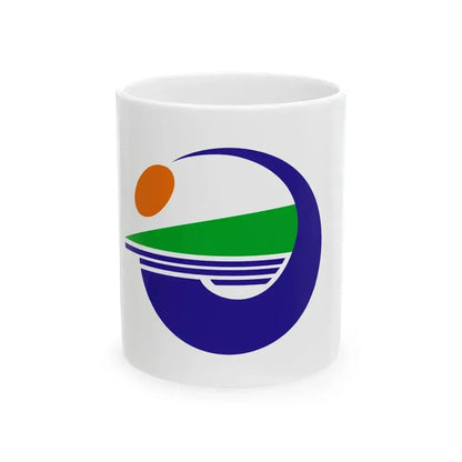 Flag of Ikata Ehime (Japan) White Coffee Mug 11oz - Go Mug Yourself