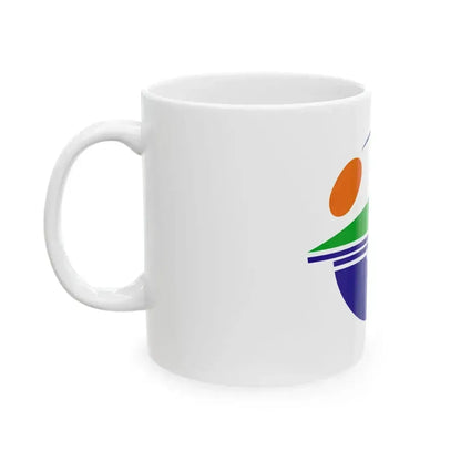 Flag of Ikata Ehime (Japan) White Coffee Mug - Go Mug Yourself