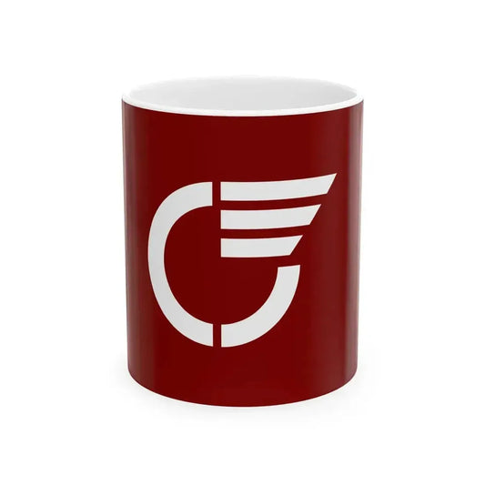 Flag of Ikawa Tokushima 1969-2006 (Japan) White Coffee Mug 11oz - Go Mug Yourself