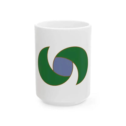 Flag of Ikeda Nagano (Japan) White Coffee Mug 15oz - Go Mug Yourself