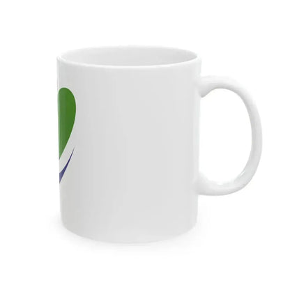 Flag of Iki Nagasaki (Japan) White Coffee Mug - Go Mug Yourself