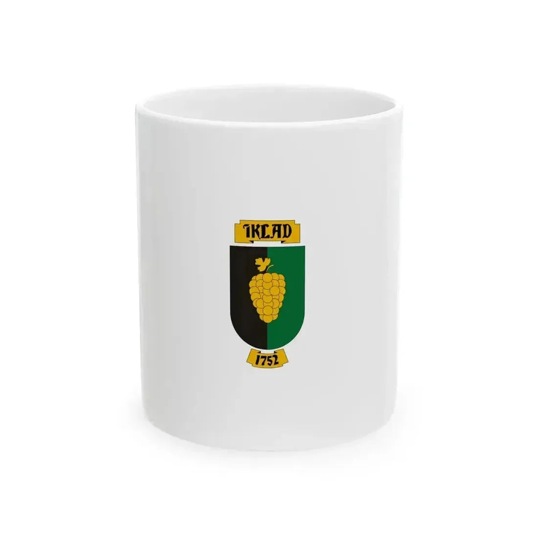 Flag of Iklad (Hungary) White Coffee Mug 11oz - Go Mug Yourself