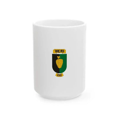 Flag of Iklad (Hungary) White Coffee Mug 15oz - Go Mug Yourself