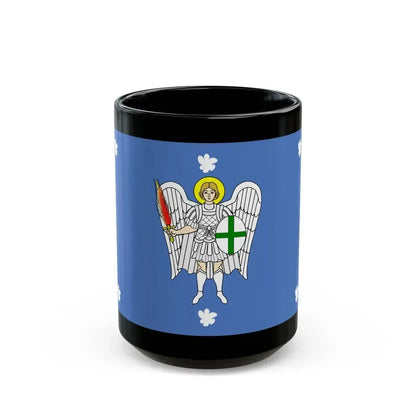 Flag of Iklin Malta - Black Coffee Mug 15oz - Go Mug Yourself