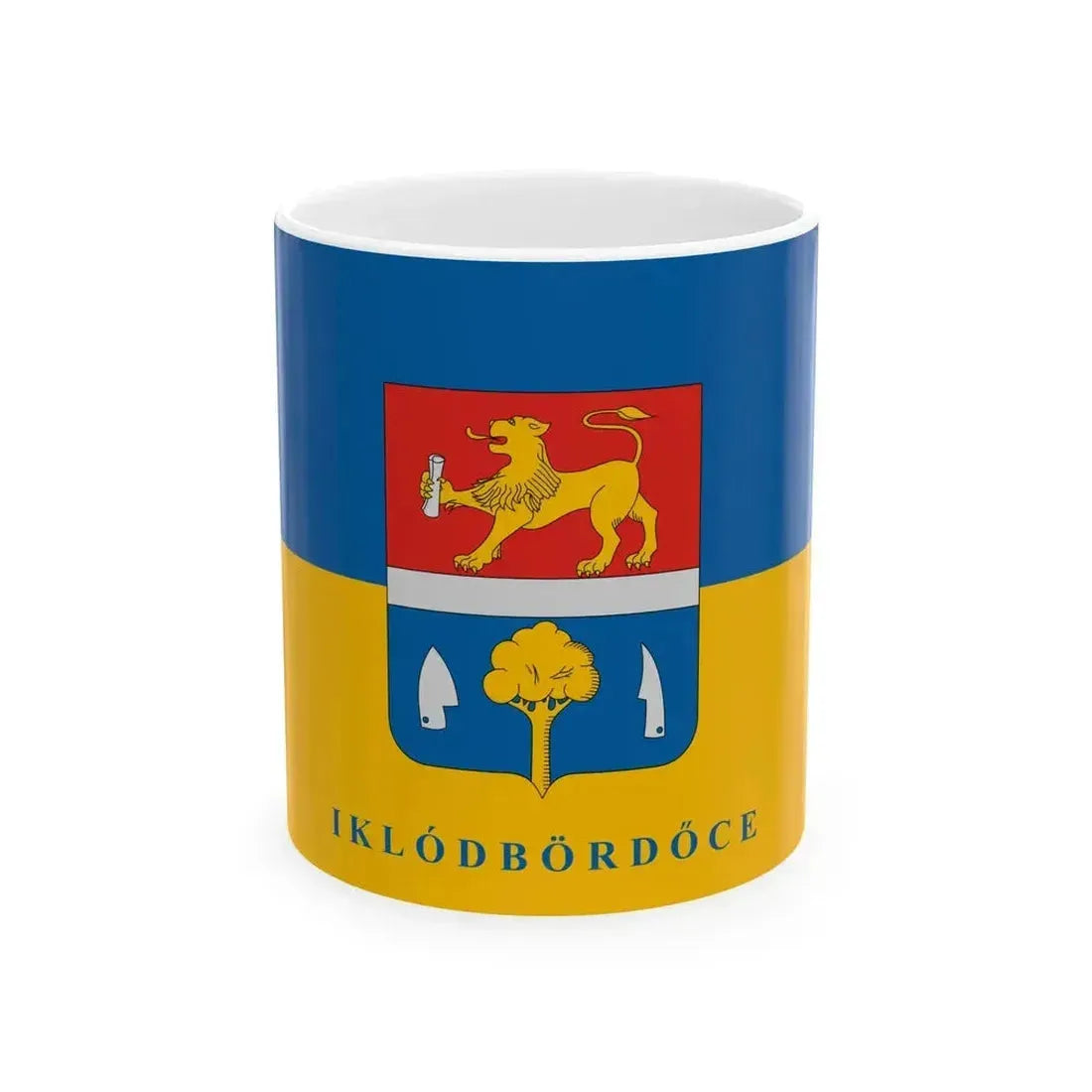 Flag of Iklodbordoce (Hungary) White Coffee Mug 11oz - Go Mug Yourself