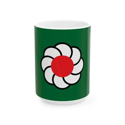 Flag of Ikutahara Hokkaido 1944-2005 (Japan) White Coffee Mug 15oz - Go Mug Yourself