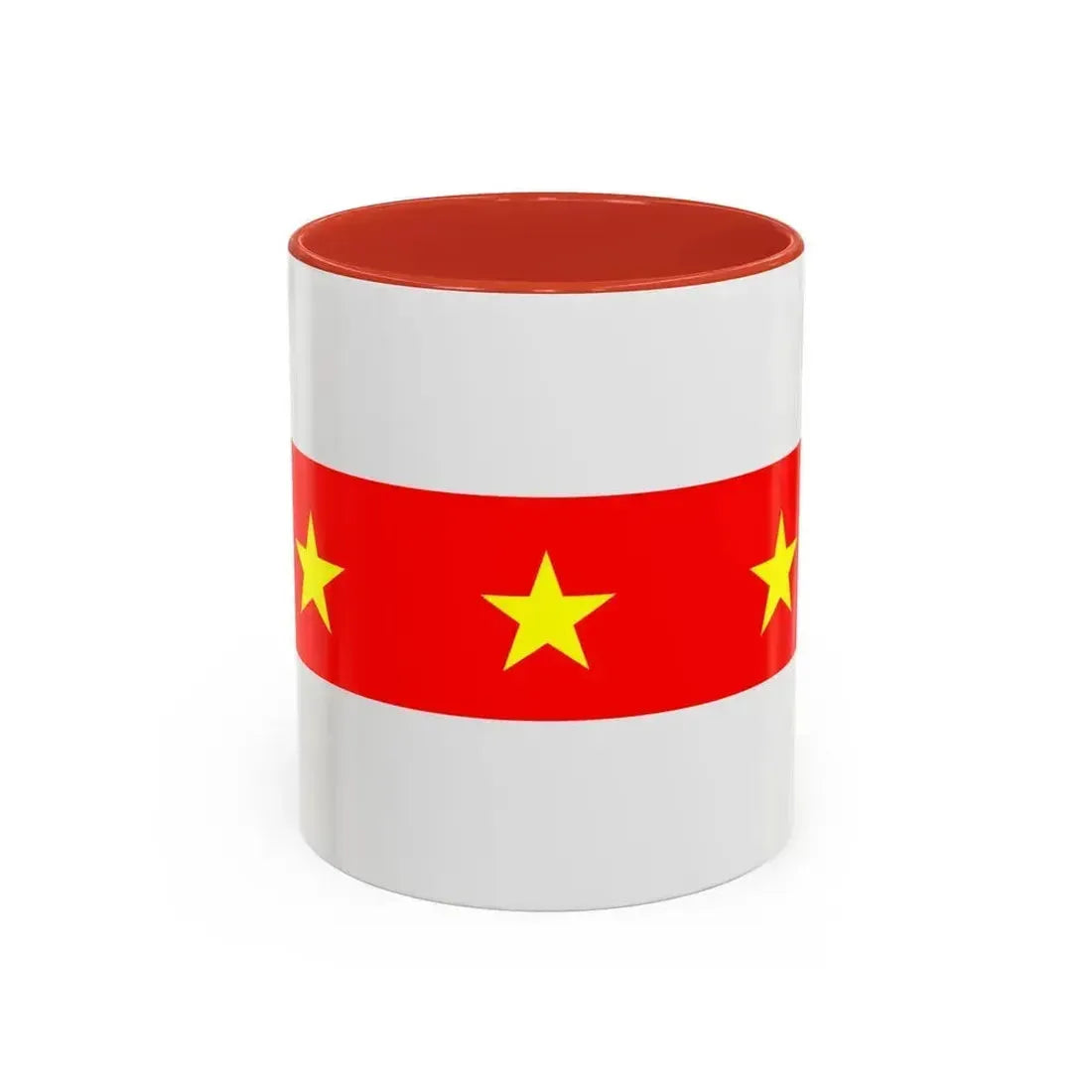 Flag of Il Fgura Malta - Accent Coffee Mug 11oz Red - Go Mug Yourself