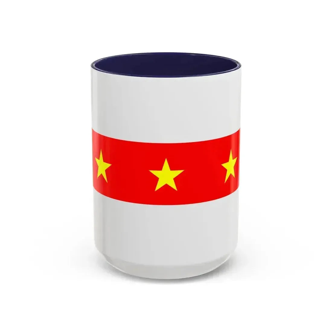 Flag of Il Fgura Malta - Accent Coffee Mug 15oz Navy - Go Mug Yourself