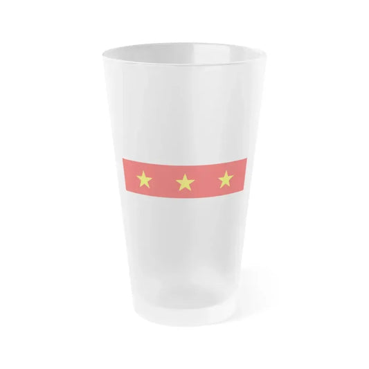 Flag of Il Fgura Malta - Frosted Pint Glass 16oz 16oz Frosted - Go Mug Yourself