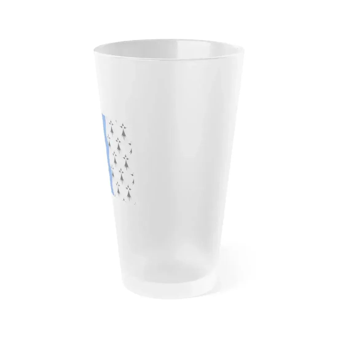 Flag of Ille et Vilaine France 2 - Frosted Pint Glass 16oz - Go Mug Yourself