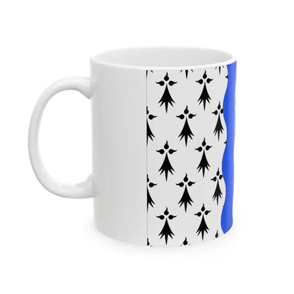 Flag of Ille et Vilaine France 2 - White Coffee Mug - Go Mug Yourself