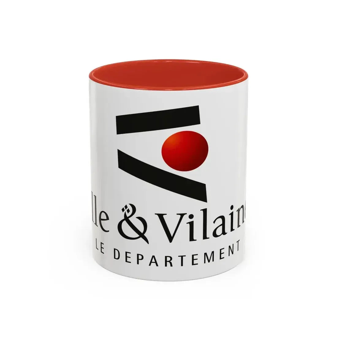 Flag of Ille et Vilaine France - Accent Coffee Mug 11oz Red - Go Mug Yourself