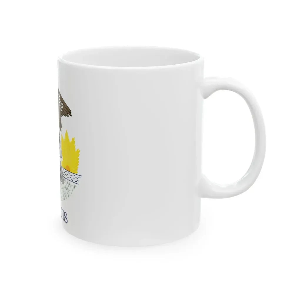Flag of Illinois (United States) White Coffee Mug - Go Mug Yourself