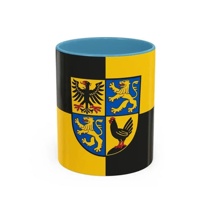 Flag of Ilm Kreis Germany - Accent Coffee Mug 11oz Light Blue - Go Mug Yourself