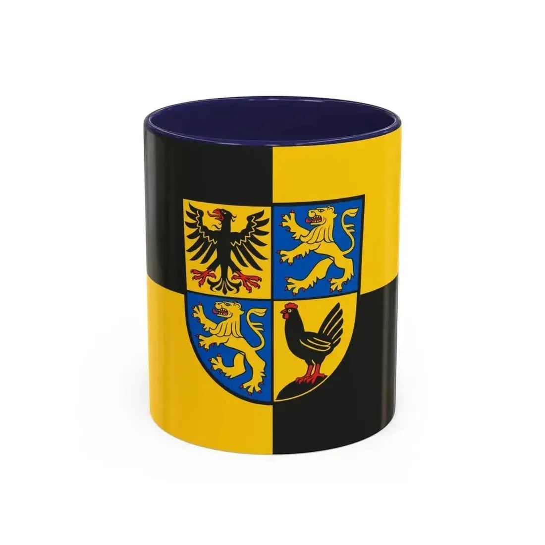 Flag of Ilm Kreis Germany - Accent Coffee Mug 11oz Navy - Go Mug Yourself
