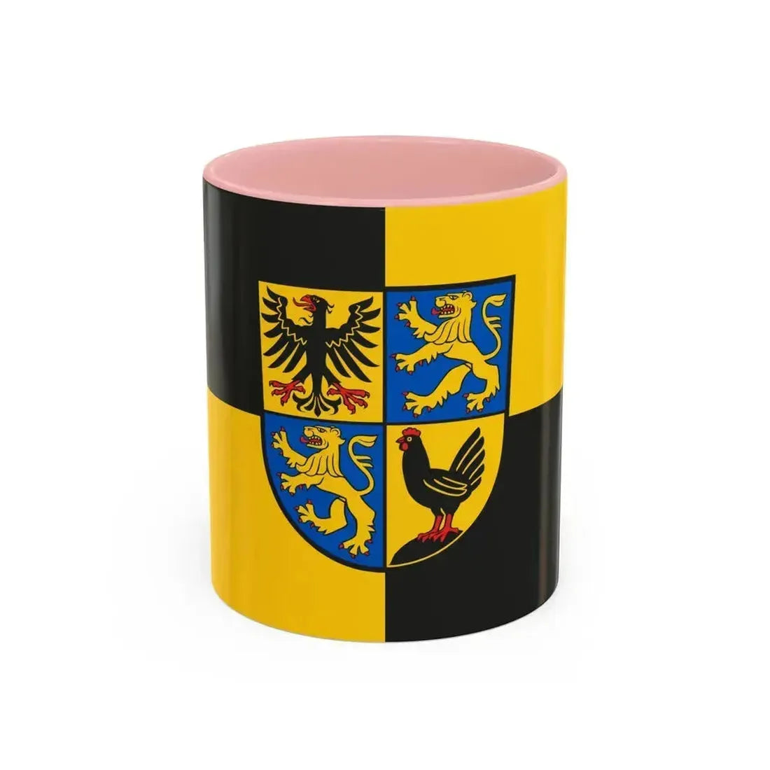 Flag of Ilm Kreis Germany - Accent Coffee Mug 11oz Pink - Go Mug Yourself