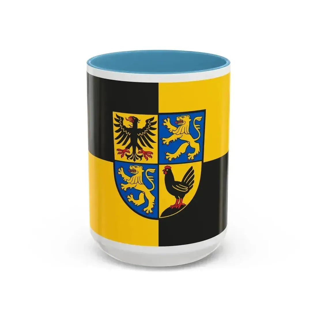 Flag of Ilm Kreis Germany - Accent Coffee Mug 15oz Light Blue - Go Mug Yourself