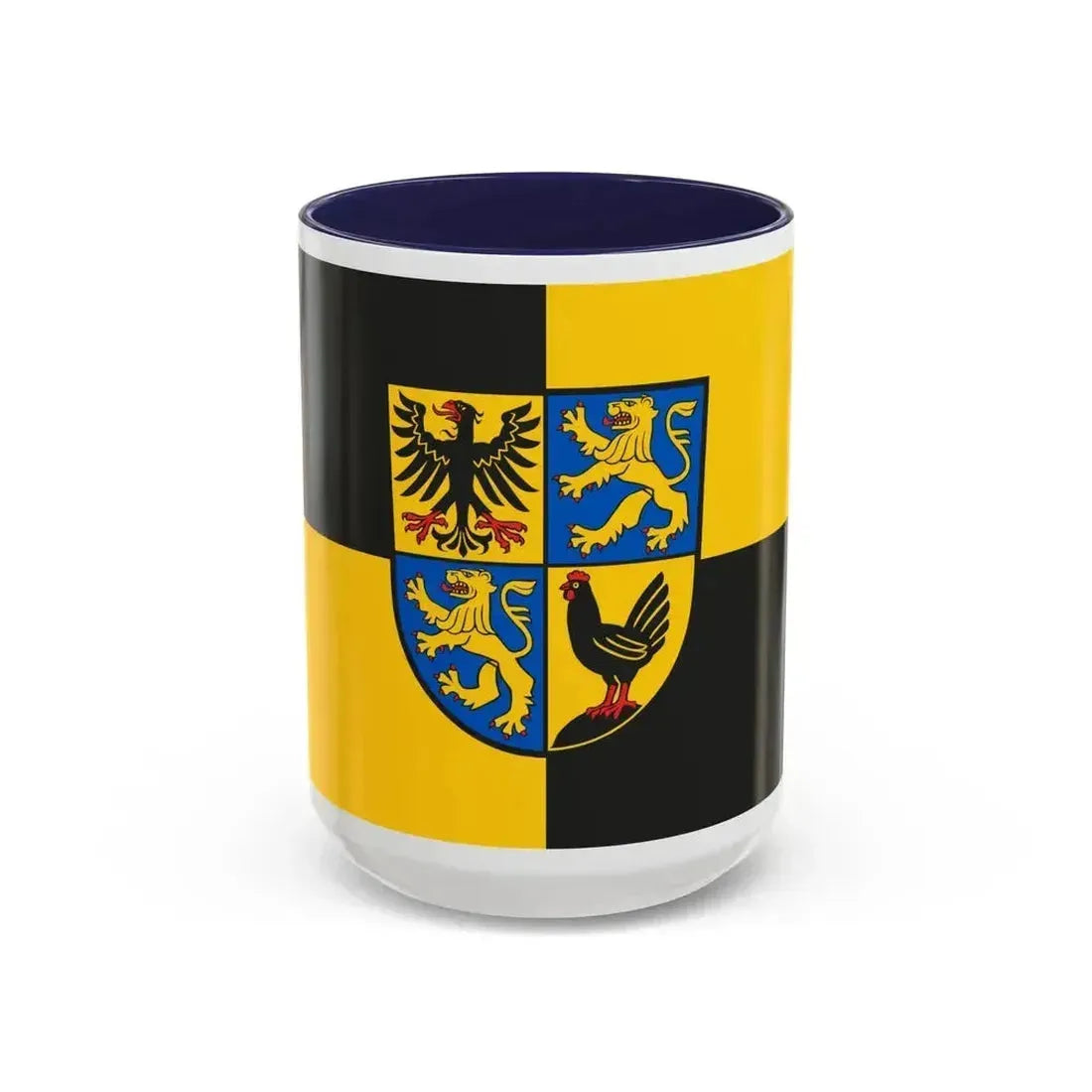 Flag of Ilm Kreis Germany - Accent Coffee Mug 15oz Navy - Go Mug Yourself