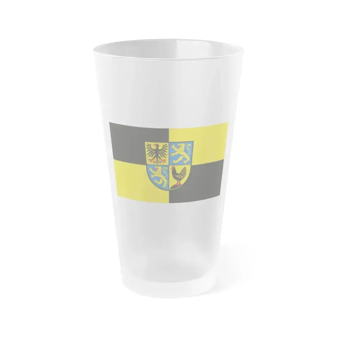 Flag of Ilm Kreis Germany - Frosted Pint Glass 16oz 16oz Frosted - Go Mug Yourself